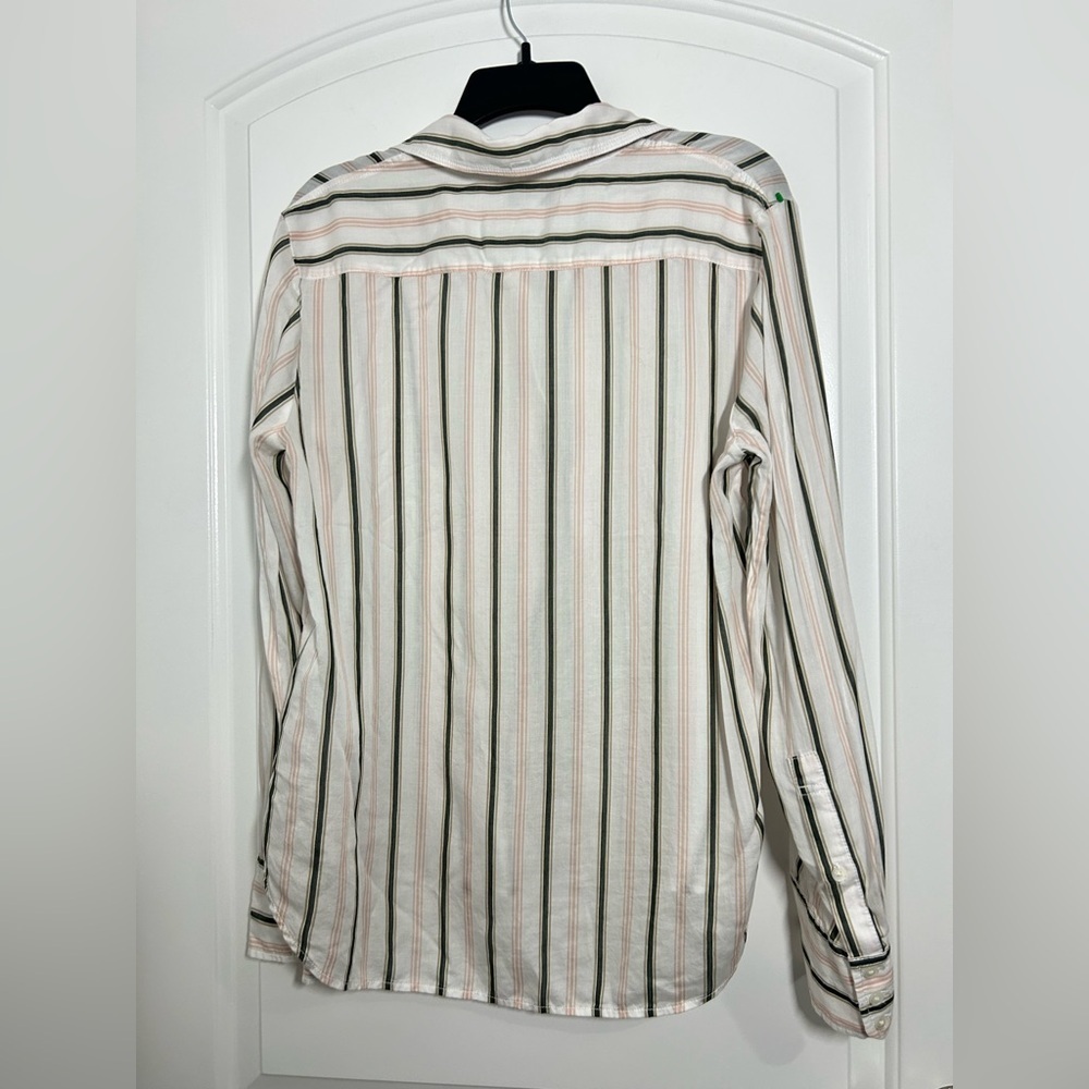 Madewell Women’s Signature Striped Oversize Button-Up Shirt size 12 boho preppy - Picture 8 of 15